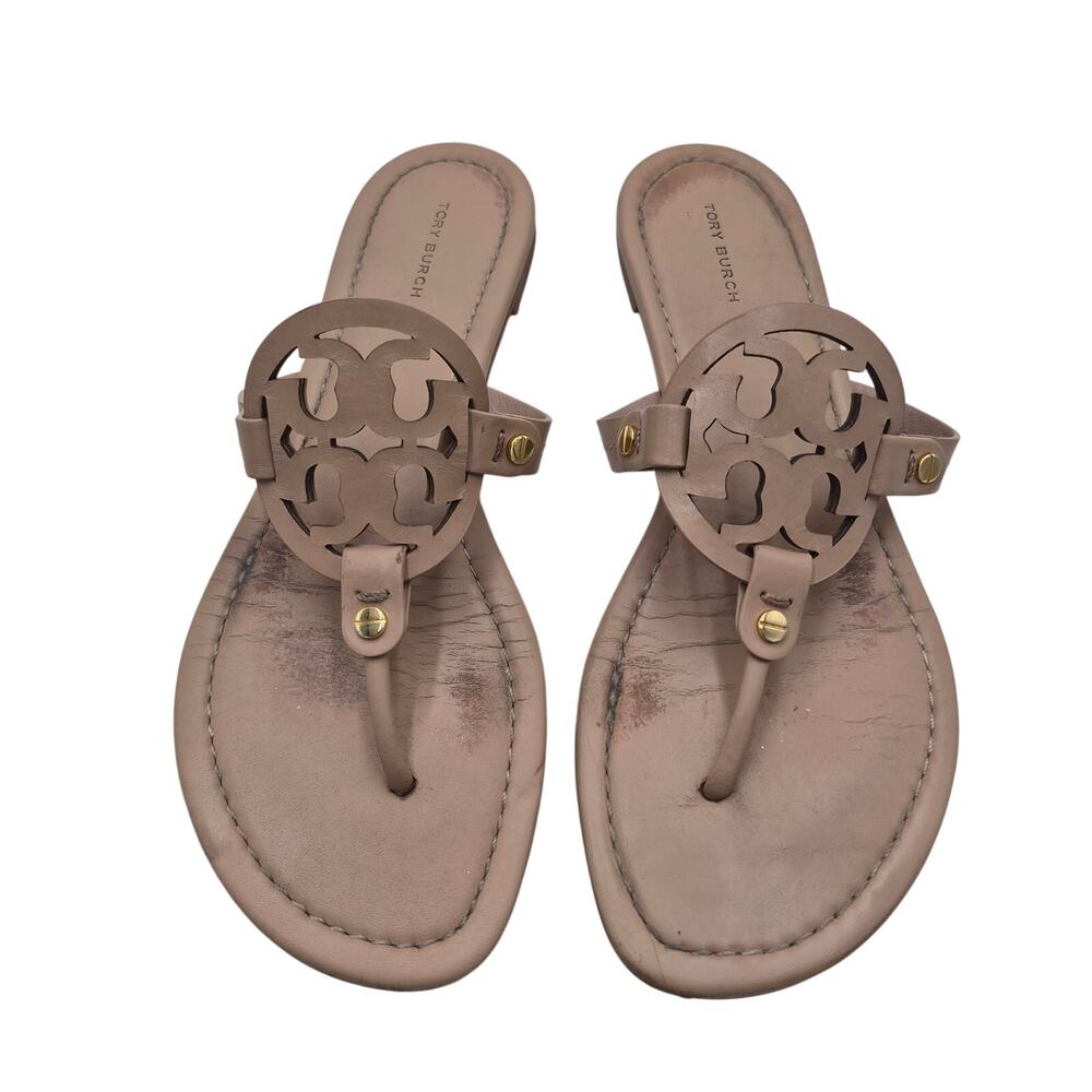 TORY BURCH MILLER SANDAL light nude Women's size 9.5